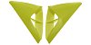 př. kryty ventilace pro přilby AVIATOR 2.2, AIROH - Itálie (žluté)