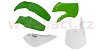 sada plastů Kawasaki, RTECH (zeleno-bílé, 5 dílů)