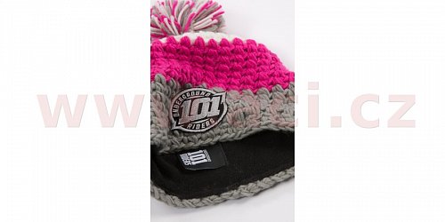 čepice PATROL BEANIE, 101 RIDERS dámský (šedá/růžová)