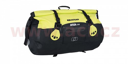 vodotěsný vak Aqua T-50 Roll Bag, OXFORD (černý/žlutý fluo, objem 50 l)