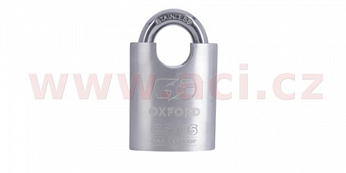 zámek U profil C-06 Marine Proof, OXFORD (černý/stříbrný, průměr čepu 6 mm)