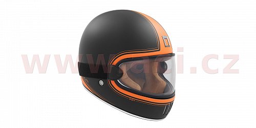přilba RAGE SPITFIRE, NOX PREMIUM (černá matná/oranžová)