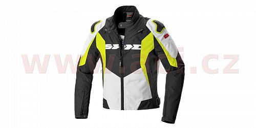 bunda SPORT WARRIOR TEX, SPIDI (černá/bílá/žlutá fluo)