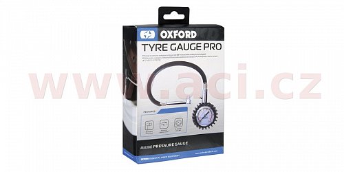 pneuměřič Tyre Gauge Pro analogový, OXFORD (0-60psi)