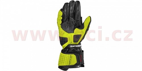rukavice CARBO TRACK EVO, SPIDI (žluté fluo/bílé/černé)