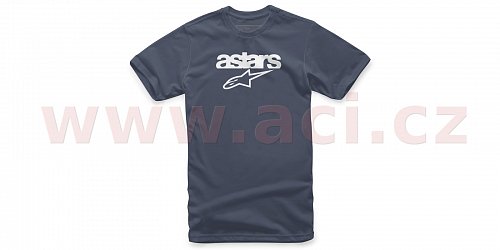 triko HERITAGE BLAZE TEE krátký rukáv, ALPINESTARS (tmavě modré/šedé)