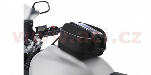 tankbag na motocykl S-Series Q4s QR, OXFORD (černý, s rychloupínacím systémem na víčka nádrže, objem 4 l)