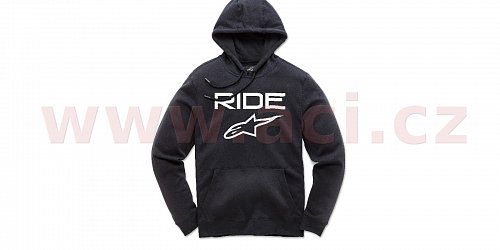 mikina RIDE 2.0 FLEECE, ALPINESTARS (černá/bílá)