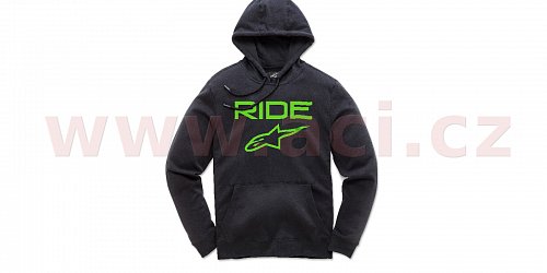 mikina RIDE 2.0 FLEECE, ALPINESTARS (černá/zelená)