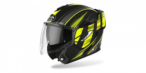 přilba REV19 IKON, AIROH - Itálie (černá/fluo-matná)