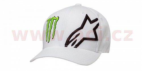 kšiltovka MONSTER CORP HAT, ALPINESTARS (bílá)