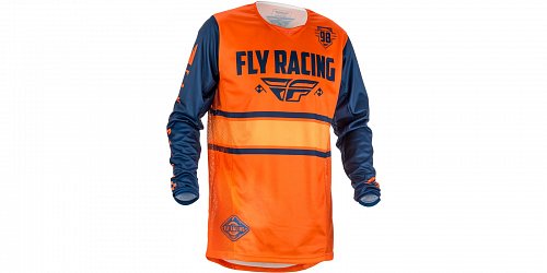 dres Kinetic ERA 2018, FLY RACING - USA (oranžová/modrá navy)