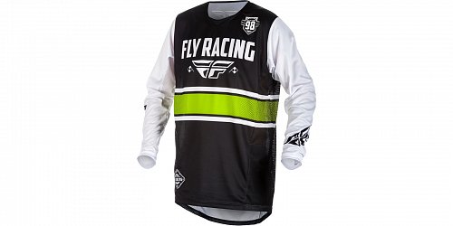 dres Kinetic ERA 2018, FLY RACING - USA (černá/bílá)