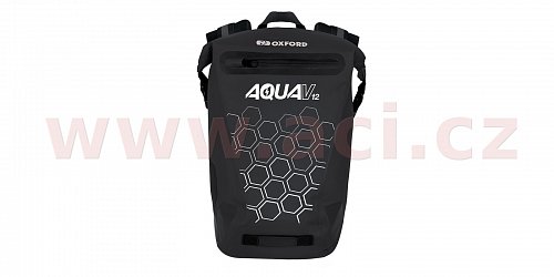 vodotěsný batoh AQUA V12, OXFORD (černá, objem 12 L)