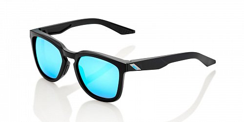 sluneční brýle HUDSON Matte Black, 100% - USA (zabarvená modrá skla)