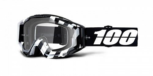 brýle RACECRAFT ALTA, 100% - USA (čiré zrcadlové plexi)