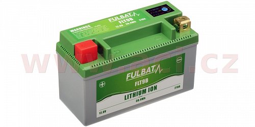 lithiová baterie  LiFePO4  FULBAT  12V, 3Ah, 210A, hmotnost 0,56 kg, 150x66x93 mm nahrazuje typy: (CT7B-BS, CT9B-BS)