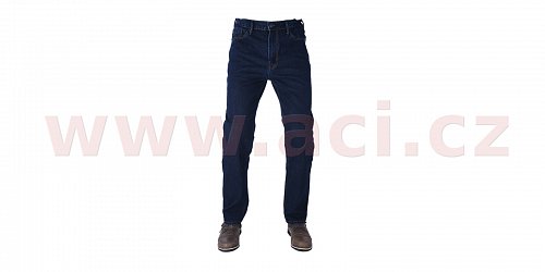 ZKRÁCENÉ kalhoty Original Approved Jeans volný střih, OXFORD, pánské (modrá)