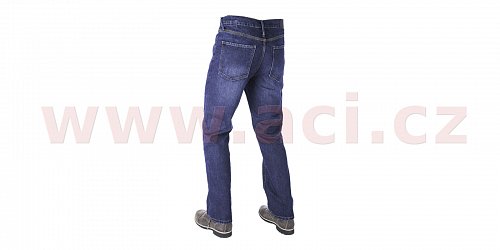 ZKRÁCENÉ kalhoty Original Approved Jeans volný střih, OXFORD, pánské (sepraná modrá)