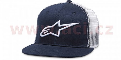 kšiltovka CORP TRUCKER, ALPINESTARS (tmavě modrá/bílá)