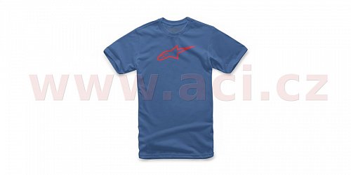 triko AGELESS CLASSIC TEE krátký rukáv, ALPINESTARS (modrá/červená)