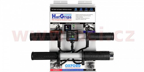 prezentační stojan / demo jednotka pro vyhřívané gripy Hotgrips Premium, OXFORD