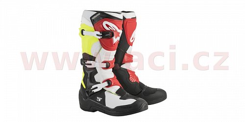 boty Tech 3 2020, ALPINESTARS - Itálie (bílé/černé/žluté fluo/červené)