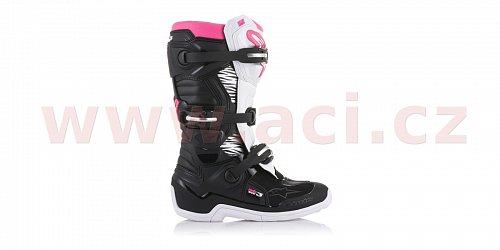 boty STELLA Tech 3 2020, ALPINESTARS - Itálie (černé/bílé/růžové)