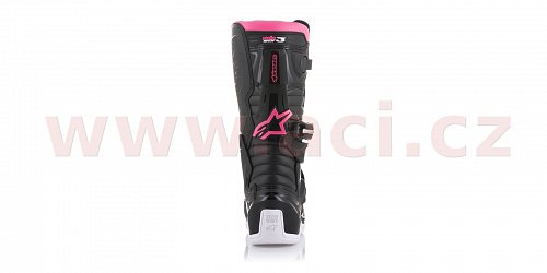 boty STELLA Tech 3 2020, ALPINESTARS - Itálie (černé/bílé/růžové)