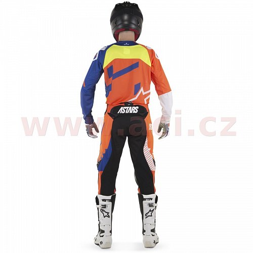 kalhoty Techstar Screamer , ALPINESTARS - Itálie (oranžové fluo/modré/bílé/žluté fluo)