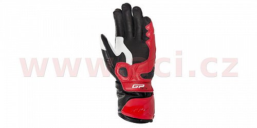 rukavice GP TECH, ALPINESTARS - Itálie (bílé/červené/černé)