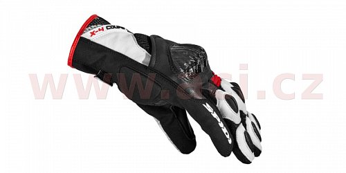 rukavice X4 COUPE, SPIDI - Itálie (černá/červená)