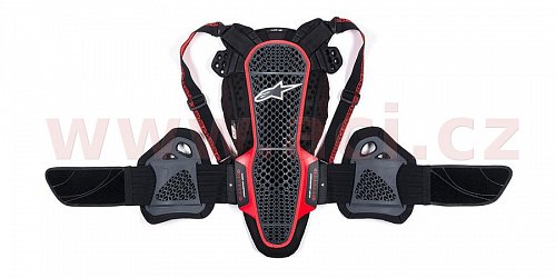 páteřový chránič Nucleon KR-3 certifikace CE2, ALPINESTARS (černý/červený/šedý)