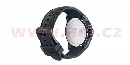 hodinky TECH ALL BLACK, ALPINESTARS (nerez/černá, pryžový pásek)