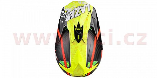 přilba MX8 Aerial Carbon, LAZER - Belgie (žlutá/červená/zelená)