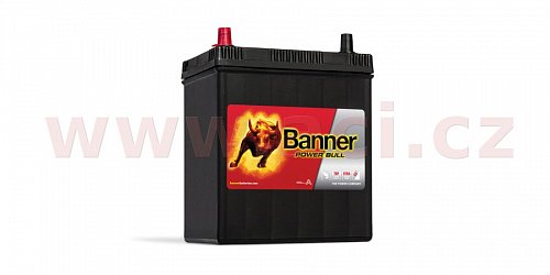 40Ah baterie, 330A, levá, úzké póly BANNER Power Bull 187x127x204(226)