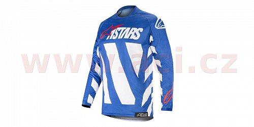 dres RACER BRAAP 2019, ALPINESTARS (modrá/bílá/červená)