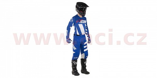 dres RACER BRAAP 2019, ALPINESTARS (modrá/bílá/červená)