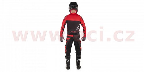 kalhoty RACER BRAAP 2019, ALPINESTARS (černá/bílá/červená)