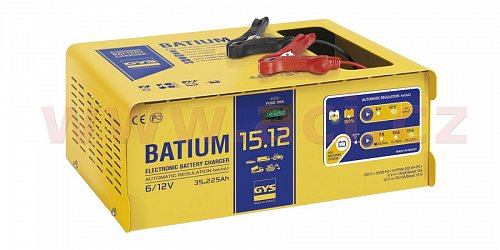 automatická nabíječka GYS BATIUM 15.12 (6/12 V, 15 A, 225 Ah)