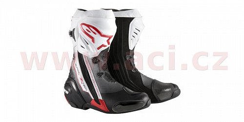 boty Supertech R 2019, ALPINESTARS - Itálie (černé/bílé/červené)