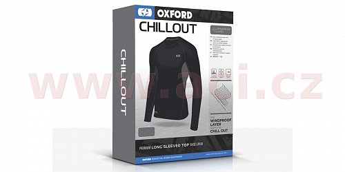 termoprádlo s dlouhým rukávem Chillout Windproof, OXFORD (černé)