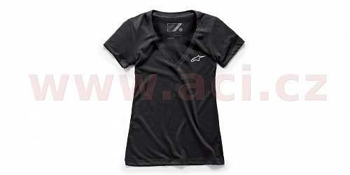 triko AGELESS VNECK TEE, ALPINESTARS - Itálie, dámské (černé)