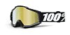 brýle Accuri Tornado, 100% - USA (černá, zlaté chrom + čiré plexi s čepy pro slídy)