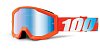 brýle Strata Orange, 100% - USA dětské (oranžová, modré chrom plexi s čepy pro slídy)