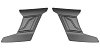 čelní kryty vrchní ventilace pro přilby Cyklon, CASSIDA - ČR (stříbrná titatnium matná, pár)