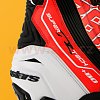 boty Supertech R Samurai, ALPINESTARS - Itálie (bílé/červené fluo/šedé/černé, perforovaná kůže)