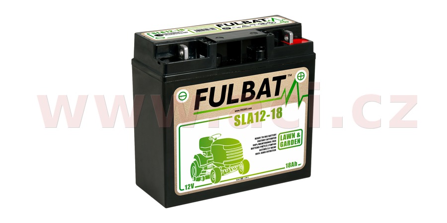 baterie 12V, SLA12-18, 18Ah, 260A, bezúdržbová MF AGM 181x76x167, FULBAT (aktivovaná ve výrobě)