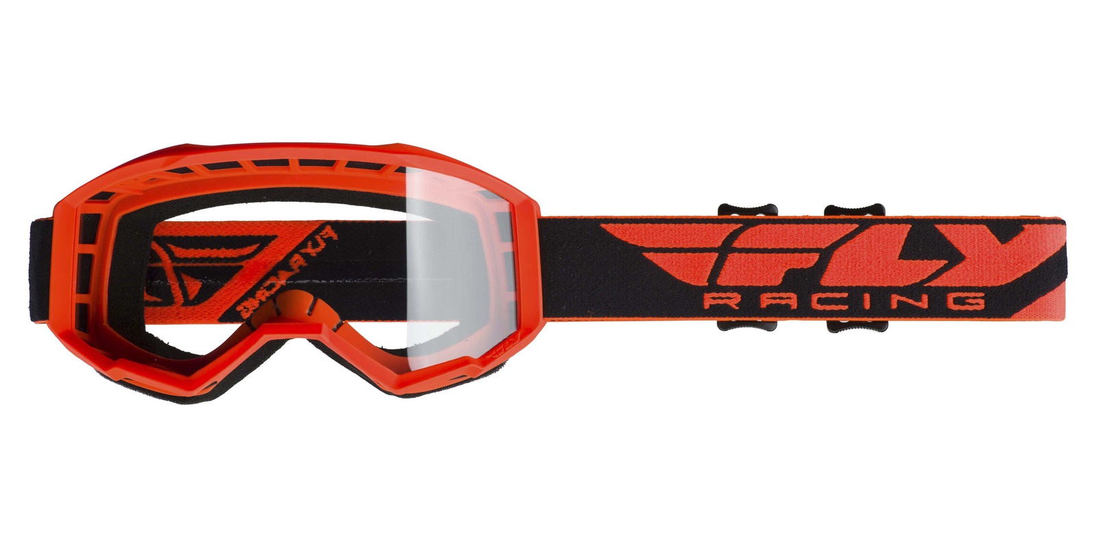 brýle FOCUS 2019, FLY RACING - USA (oranžové, čiré plexi bez pinů)