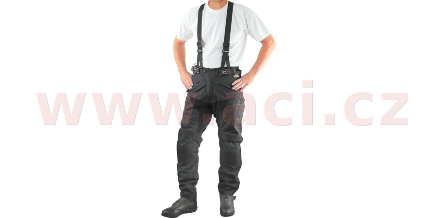 kalhoty Kodra Strap, ROLEFF - Německo, pánské (černé, odnímatelné kšandy)